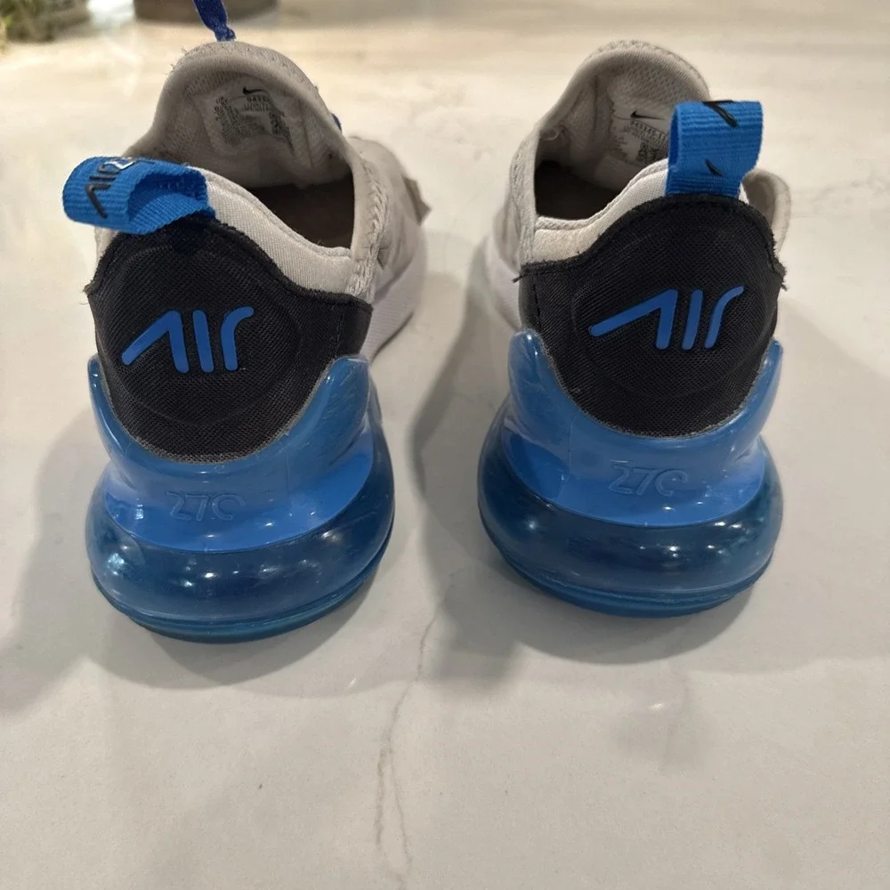 boys nike air max 270 size 6.5 No Tie Laces